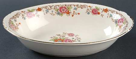 N419 9" Oval Vegetable Bowl by Homer Laughlin 