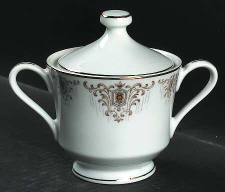 Autumn Sugar Bowl & Lid by Hira China