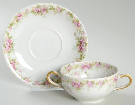 Schleiger 855 Flat Bouillon Cup & Saucer