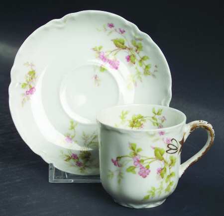 Schleiger 904C Flat Demitasse Cup & Saucer Set