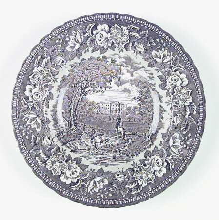 England's Heritage Brown Large Rim Soup Bowl