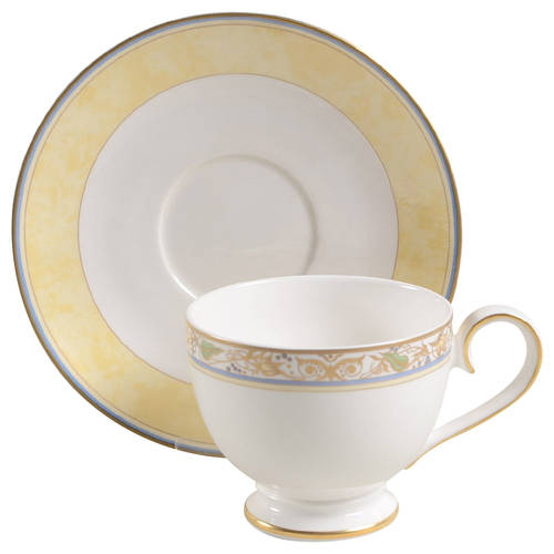 Villa Cannes Footed Cup & Saucer Set