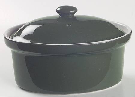 FOREST GREEN Individual Casserole & Lid