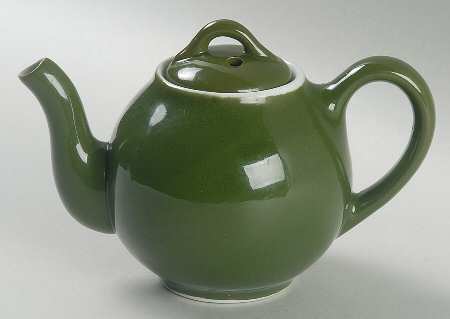 FOREST GREEN French Individual Teapot & Lid