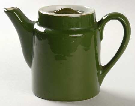 FOREST GREEN 1 Cup Individual Washington Coffee Pot & Lid