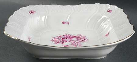 HER27 Large Square Fruit Bowl by Herend