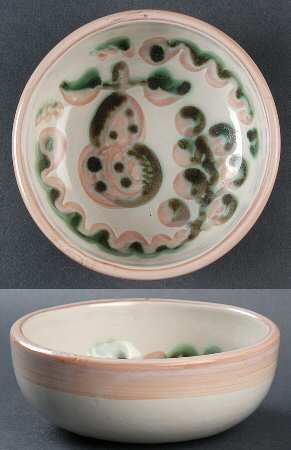 Pear and Grape Pink Coupe Cereal Bowl