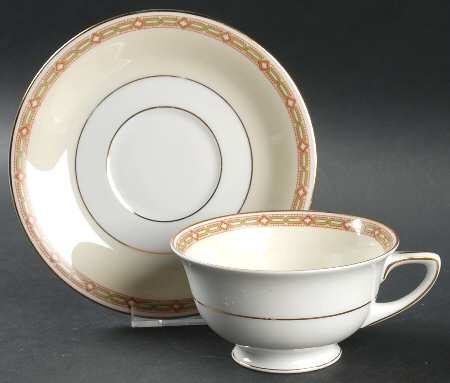 Footed Cup & Saucer Set