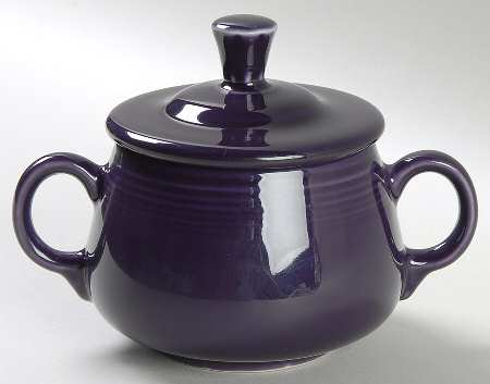 Fiesta Plum (Intro 2001) Sugar Bowl & Lid