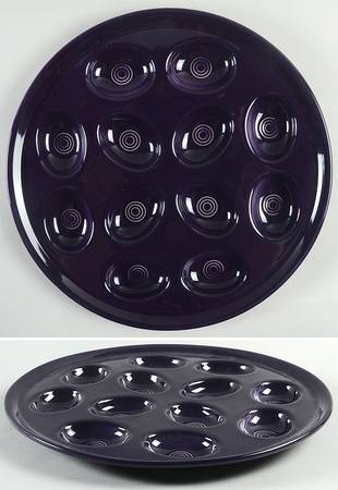 Fiesta Plum (Intro 2001) Deviled Egg Plate