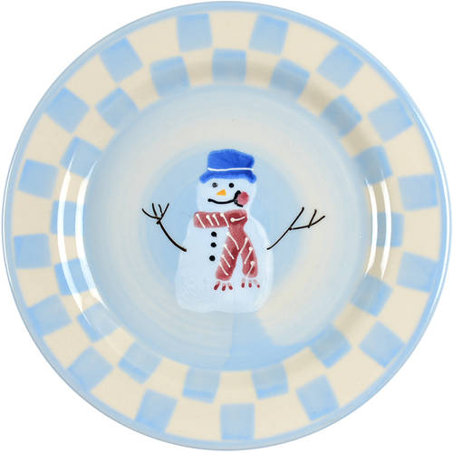 Snow People Salad Plate