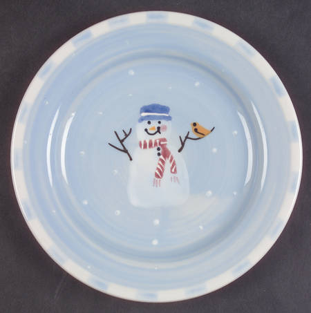 Snow People Salad Plate