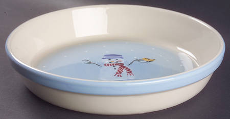 Snow People 9" Pie Baking Plate
