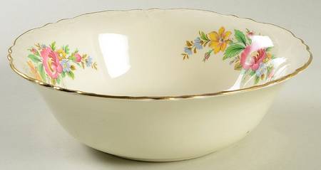 Spring Wreath 8" Round Vegetable Bowl