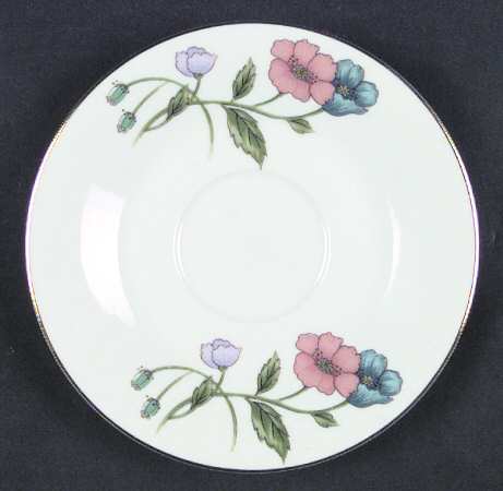 Poppy (Gold Trim) Saucer