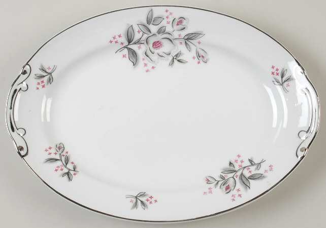 Cynthia 12" Oval Serving Platter by Hira China