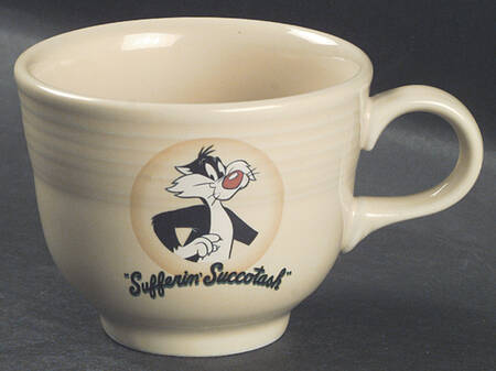 Fiesta Looney Tunes Yellow Flat Cup