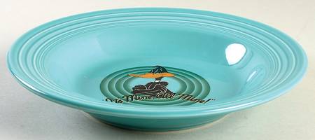 Fiesta Looney Tunes Turquoise Large Rim Soup Bowl