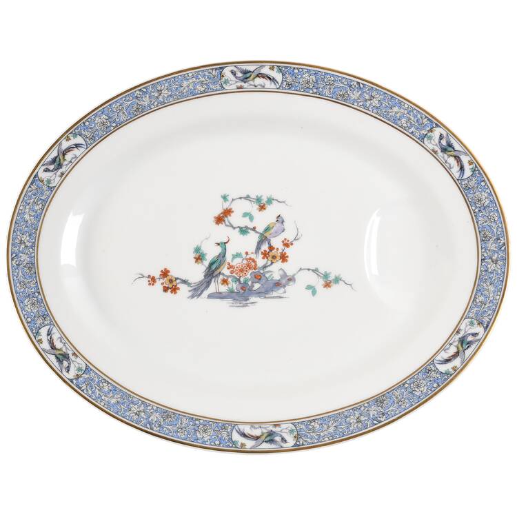 H1745 13" Oval Platter with Well