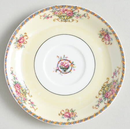 Commodore (Orange Trim) Saucer by Haviland