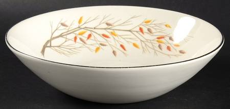 Autumn Song (Platinum) 8" Round Vegetable Bowl