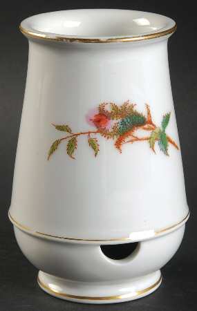 Moss Rose (Thin Gold Trim) Toothbrush Holder