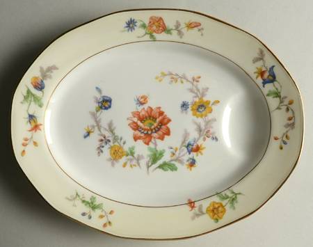 Pierrefonds 11" Oval Serving Platter by Haviland