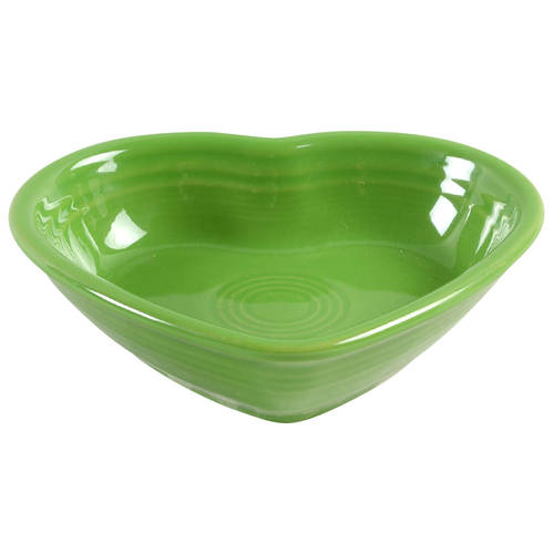 Fiesta Shamrock Green (Intro 2003) 6" Heart Shaped Bowl by Homer Laughlin 