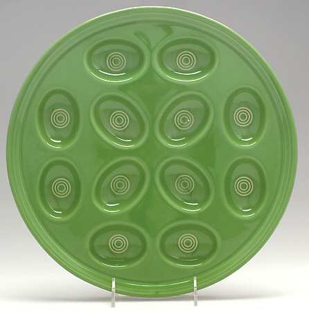 Fiesta Shamrock Green (Intro 2003) Deviled Egg Plate by Homer Laughlin 