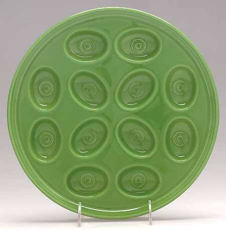 Fiesta Shamrock Green (Intro 2003) Deviled Egg Plate by Homer Laughlin 