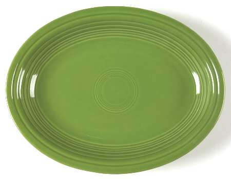 Fiesta Shamrock Green (Intro 2003) 11" Oval Serving Platter by Homer Laughlin 