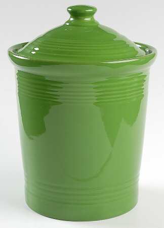 Fiesta Shamrock Green (Intro 2003) Medium Canister & Lid by Homer Laughlin 