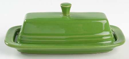 Fiesta Shamrock Green (Intro 2003) 1/4 Lb Covered Butter by Homer Laughlin 