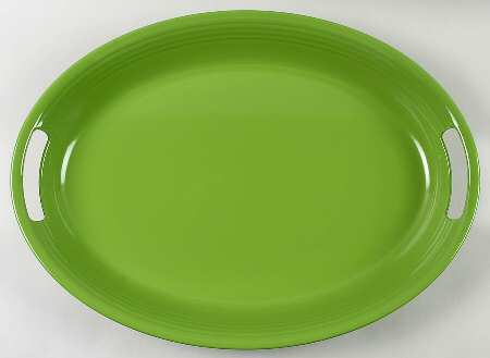 Fiesta Shamrock Green (Intro 2003) 18" Melamine Oval Handled Tray