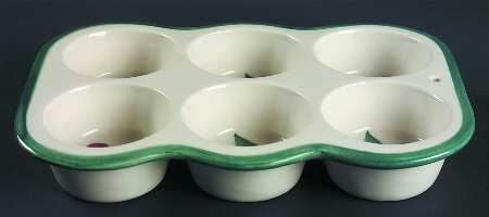 Cherries Jubilee Muffin Pan (Holds 6 Muffins)