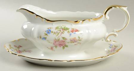 HC768 Gravy Boat with Attached Underplate by Heinrich - H&C