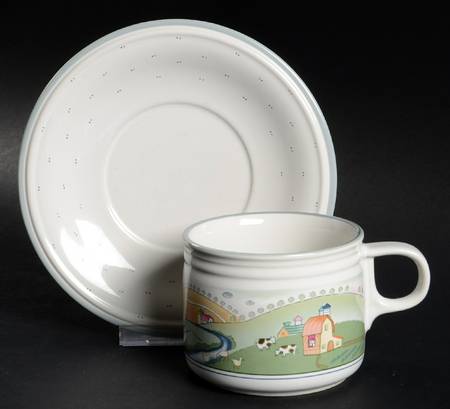 Homecoming Flat Cup & Saucer Set
