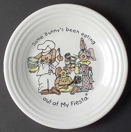 Fiesta Some Bunny's Child's Plate