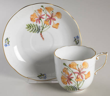 Flowers of Bermuda Chocolate Cup & Saucer Set