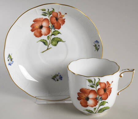 Flowers of Bermuda Chocolate Cup & Saucer Set