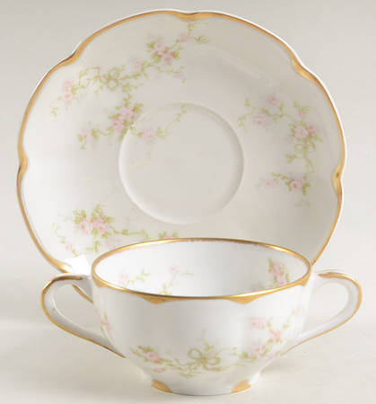 Schleiger 161-4 Flat Bouillon Cup & Saucer