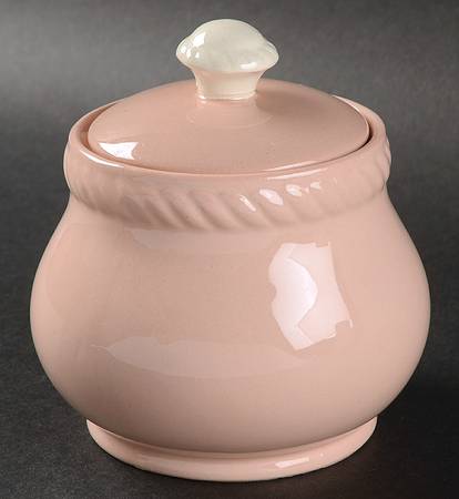 Kraft Pink Sugar Bowl & Lid