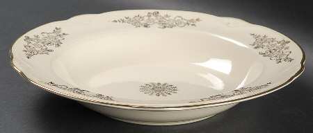 Golden Rose (Marigold Shape) Rim Soup Bowl