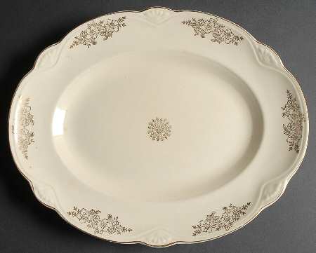 Golden Rose (Marigold Shape) 13" Oval Serving Platter