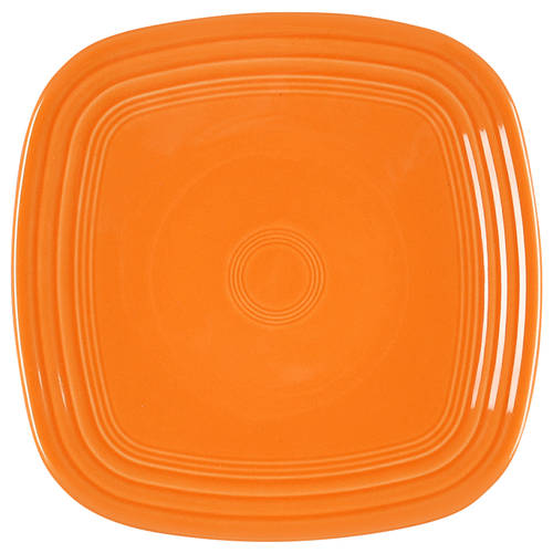 Fiesta Tangerine (Intro 2003) Square Luncheon Plate
