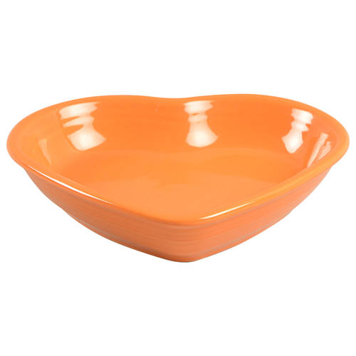 Fiesta Tangerine (Intro 2003) 7" Heart Shaped Bowl