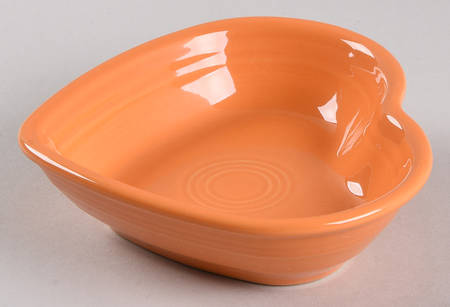 Fiesta Tangerine (Intro 2003) 6" Heart Shaped Bowl