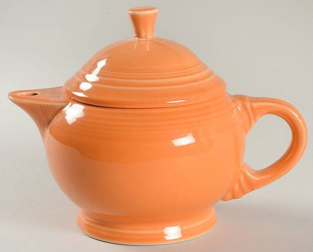 Fiesta Tangerine (Intro 2003) Small Teapot & Lid
