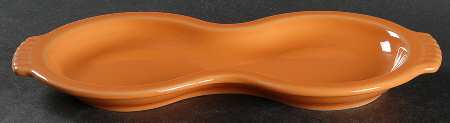 Fiesta Tangerine (Intro 2003) Tray for Creamer & Sugar with Lid