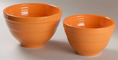 Fiesta Tangerine (Intro 2003) 2 Piece Prep Bowl Set (PREB6, PREB7)